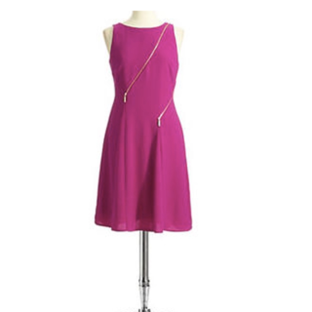 Ivanka Trump Side Zipper A Line Dress